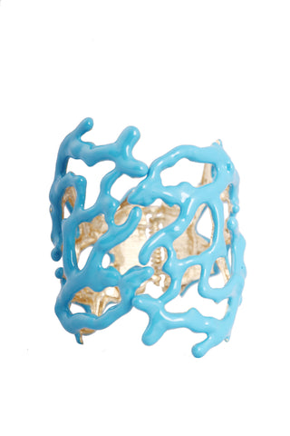 Turquoise Coral Cuff